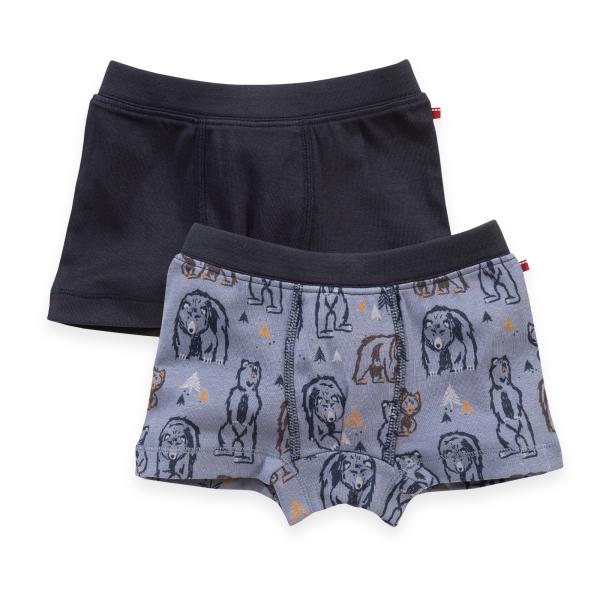 People Wear Organic Boxershorts 2er Pack Grizzly
